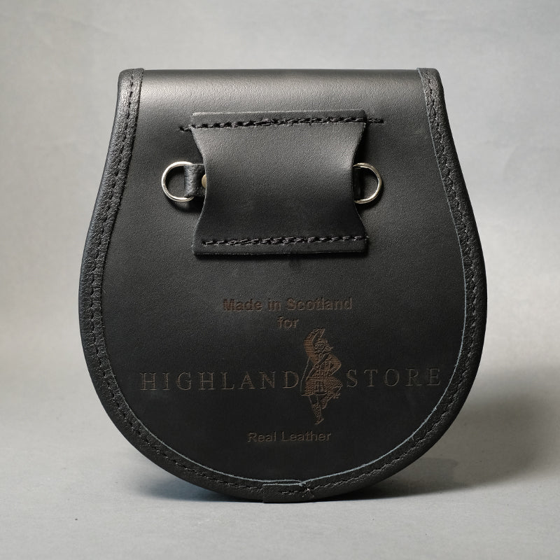 Semi-Dress Sporran with Pewter Trimming and Laser Etched Flap - Image 3