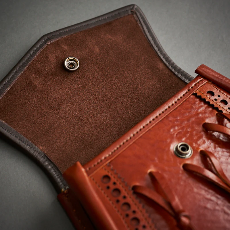 Hand Dyed Tan Leather Day Sporran - Image 3
