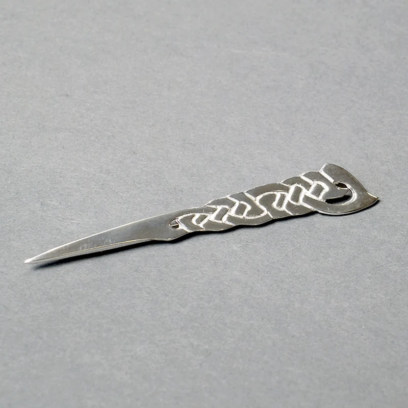 Interlace Design Pewter Kilt Pin