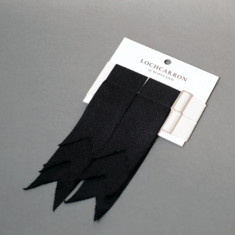 Black Kilt Flashes by Lochcarron
