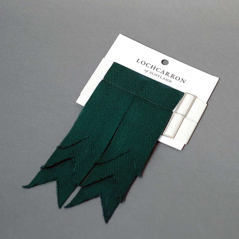 Tartan Green Kilt Flashes by Lochcarron