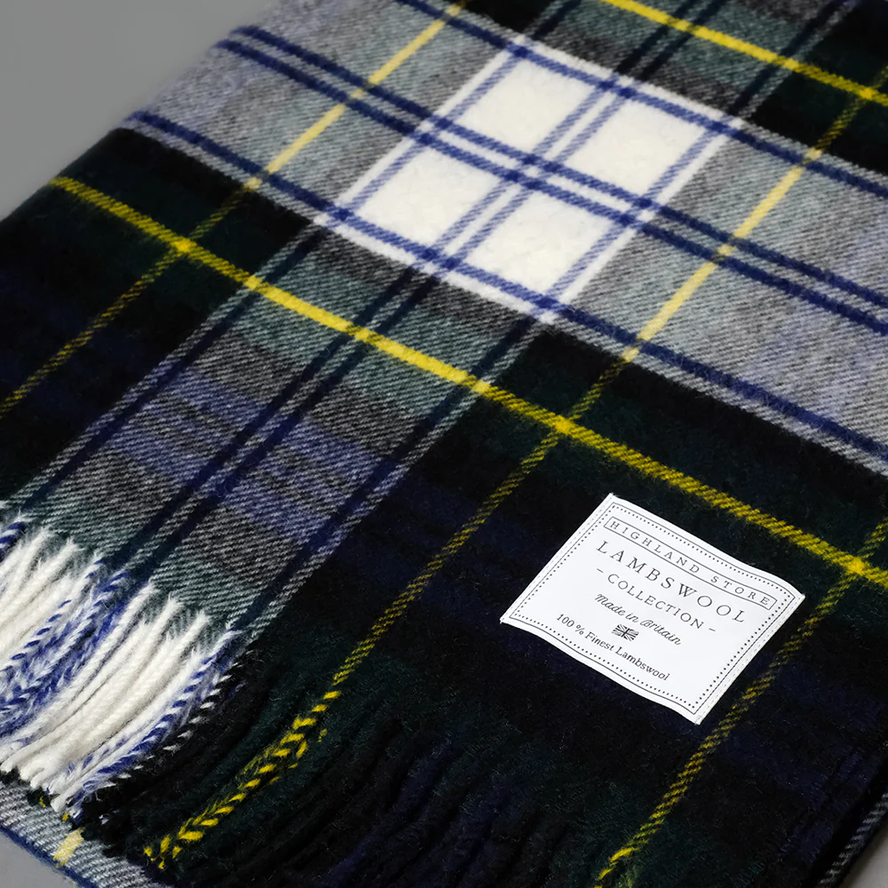 Merino Wool Dress Gordon Tartan Blanket - Image 2