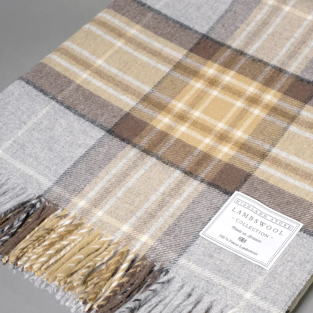 Merino Wool Mackellar Tartan Blanket - Image 2