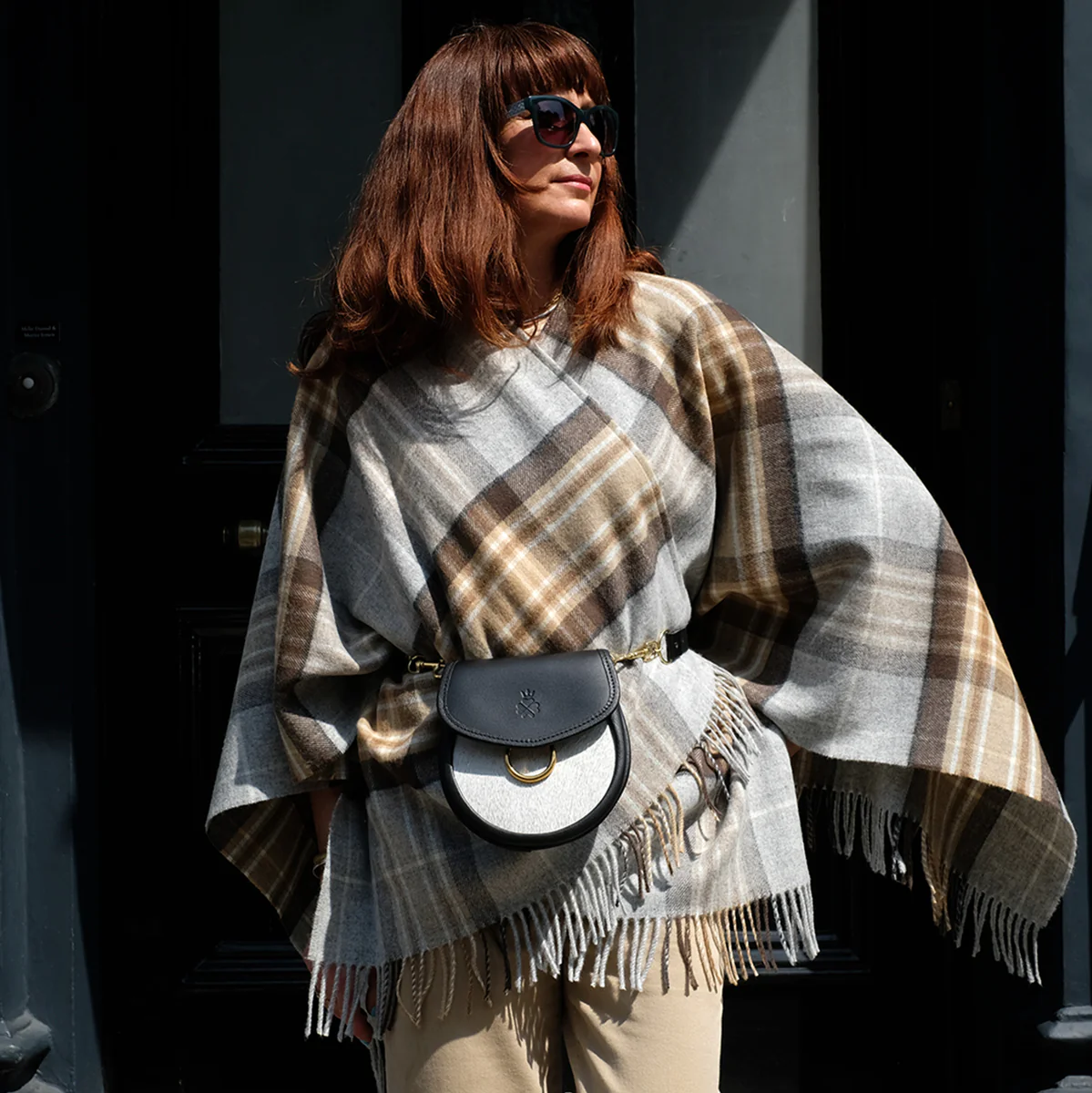Mini Poncho in MacKellar tartan - Image 2