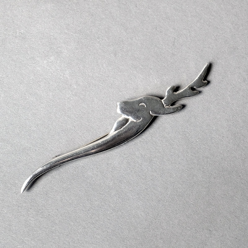 Stag Head Pewter Kilt Pin