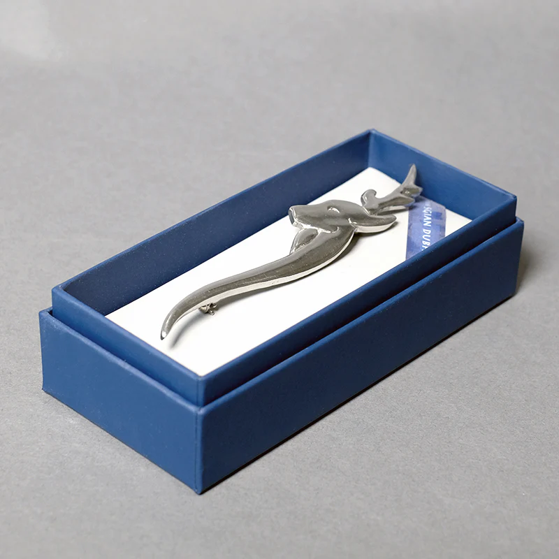 Stag Head Pewter Kilt Pin - Image 2