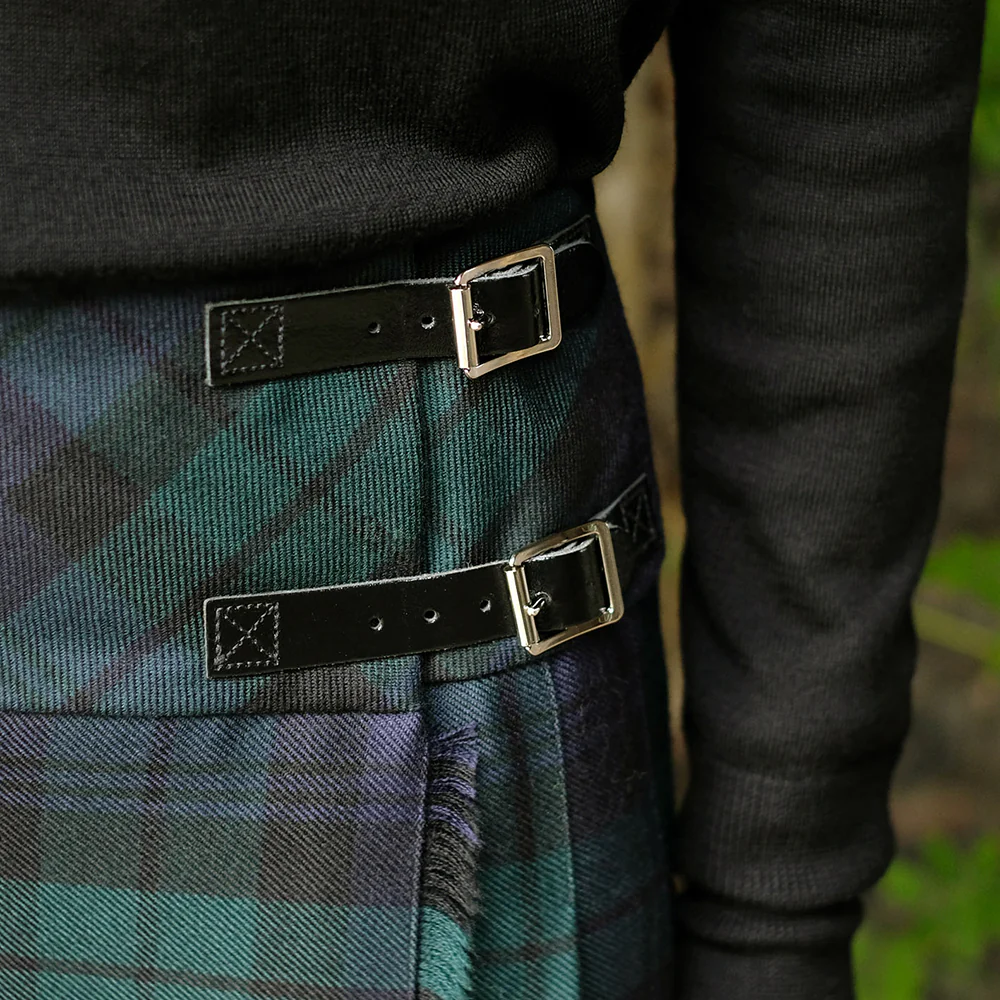 Women’s Mini Hip Kilt in Black Watch Tartan - Image 3