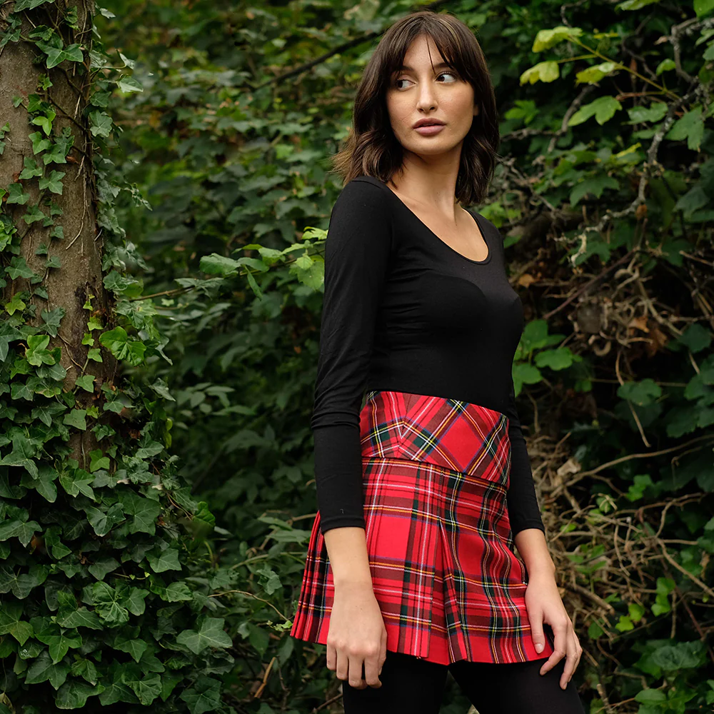 Women’s Mini Hip Kilt in Royal Stewart Tartan - Image 3