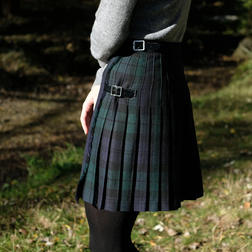 Womens Mini Kilt in Black Watch Tartan - Image 3