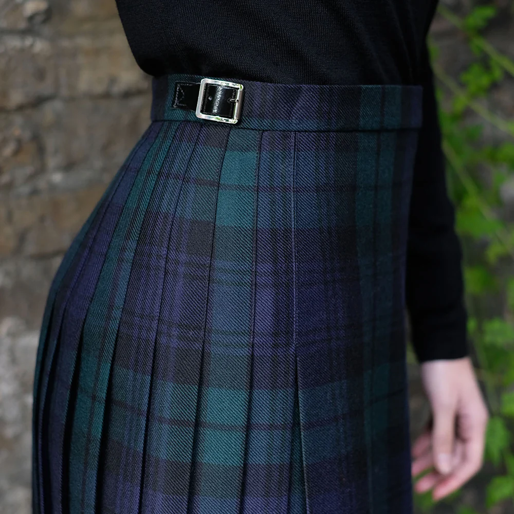 Womens Mini Kilt in Black Watch Tartan - Image 7