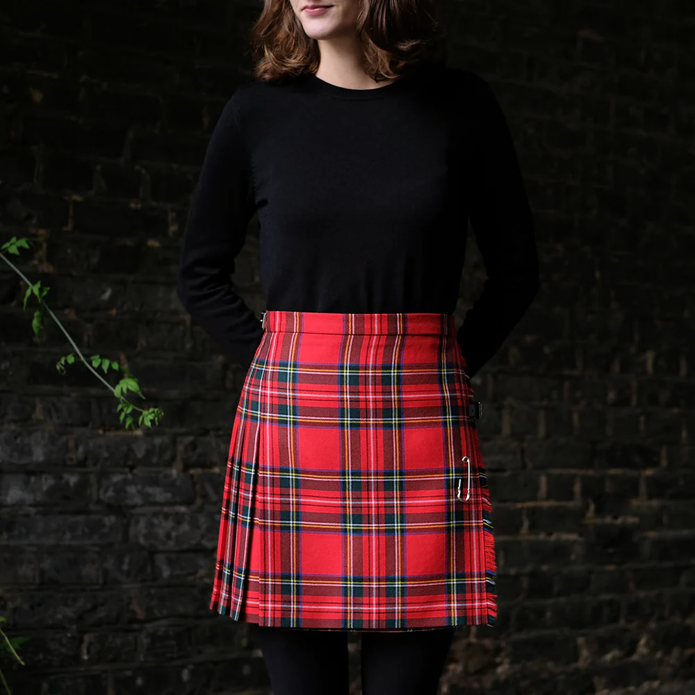 Womens Mini Kilt in Royal Stewart Tartan - Image 4