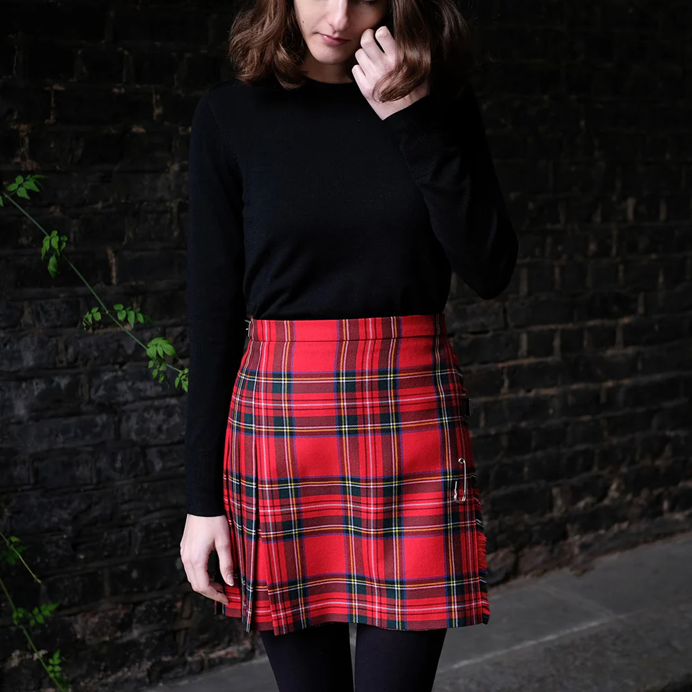 Womens Mini Kilt in Royal Stewart Tartan - Image 5