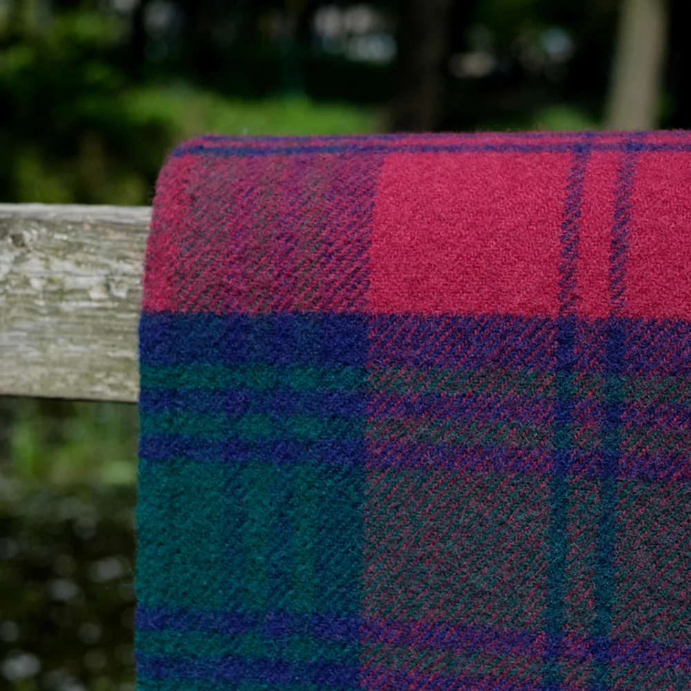 Pure Wool Blanket in Lindsay Tartan - Image 4